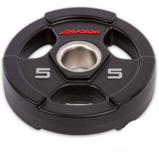 Диски поліуретанові Life Fitnessс хватом і металевою втулкою 5 кг (d-51мм), код: SC-80154-5-S52