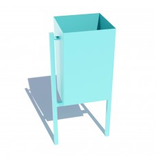 Вуличний смітник Miros 380х280х730 мм, код: DIO916