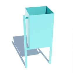 Вуличний смітник Miros 380х280х730 мм, код: DIO916