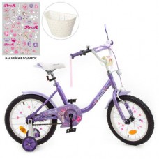 Велосипед дитячий Profi Kids Ballerina d=16, бузковий, код: Y1683-1-MP