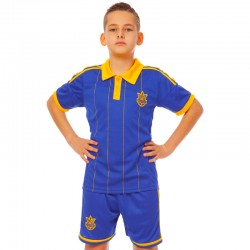 Комплект футбольної форми PlayGame Україна (футболка, шорти, гетри), XS-30, зріст 116, синій, код: 3900-14Y-ETM1720_XSBL