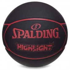 М"яч баскетбольний Spalding HighLight №7 чорний, код: 76868Y-S52 М"яч баскетбольний Spalding HighLight №7 чорний, код: 76868Y-S52