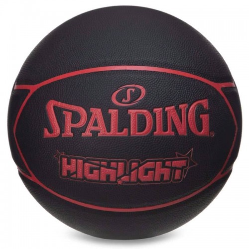 М"яч баскетбольний Spalding HighLight №7 чорний, код: 76868Y-S52 М"яч баскетбольний Spalding HighLight №7 чорний, код: 76868Y-S52