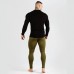 Легінси чоловічі GymBeam FIT Military Green L, зелений, код: 121024-GB