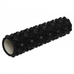 Ролер масажний циліндр (ролик мфр) FitGo Triangle, 450x115 мм, чорний, код: FI-9394_BK