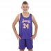Форма баскетбольна дитяча NBA клуб Los Angeles Lakers 24, розмір XL, фіолетовий-жовтий, код: BA-9831_XLVY
