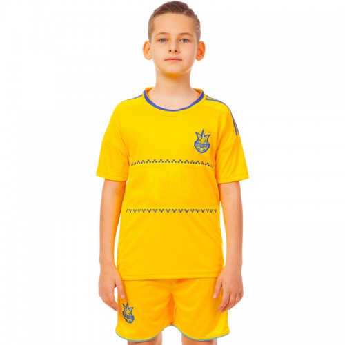 Форма футбольна дитяча PlayGame Україна, розмір XS-22, зріст 116, жовтий, код: CO-1006-UKR-13_XS-22Y