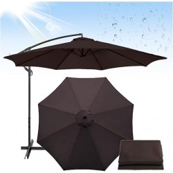 Парасоля садова регульована WCG з нахилом 3000х3000 мм + чохол, коричневий, код: W-7011BR-IF