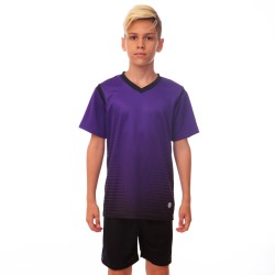 Футбольна форма підліткова PlayGame Brill розмір 30, ріст 150, фіолетовий-чорний, код: 04-F_30VBK