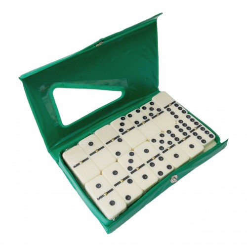 Гра настільна SNS Доміно 5010Р в м"якому зеленому чохлі, код: 00130-SNS