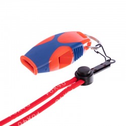 Свисток суддівський пластиковий Fox40 Sharx Safety, помаранчевий-синій, код: FOX40-SHARX-SAF_ORBL