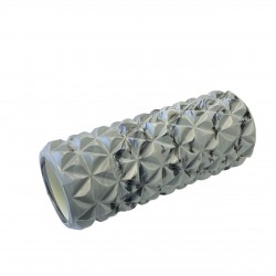 Масажний валик Кристал SNS EVAZS10-33-KM 33 см, сіро-чорний, код: 11053-SNS