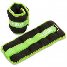 Обважнювачі-манжети для рук і ніг Zelart 2х1 кг, салатовий, код: FI-2502-2_LG