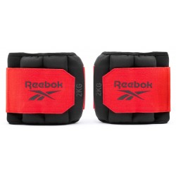 Обважнювачі щиколотки Reebok Flexlock Ankle Weights 2х2 кг, чорний-червоний, код: 885652017299