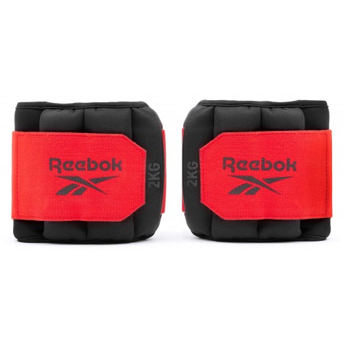 Обважнювачі щиколотки Reebok Flexlock Ankle Weights 2х2 кг, чорний-червоний, код: 885652017299 Обважнювачі щиколотки Reebok Flexlock Ankle Weights 2х2 кг, чорний-червоний, код: 885652017299
