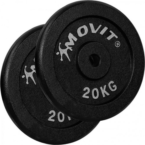 Набір дисків чавуні Movit 2х20 кг, чорнний, код: M-9512089-IN