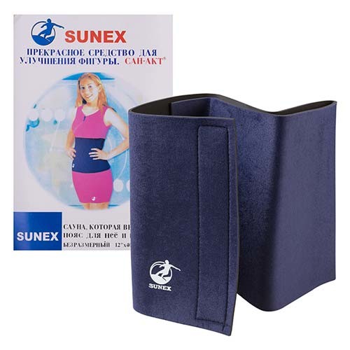 Пояс для схуднення Sunex синій 1050х230х4 мм, код: 423/1129-10