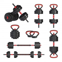 Гантелі з функцією штанги 6в1 Fit-On 28кг, код: 2030-0028