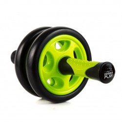 Колесо для преса подвійне PowerPlay Dual-Core Ab Wheel чорний-зелений, код: PP_4327_Black/Green