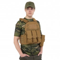 Житлет розвантажувальний універсальний на 5 кишені Tactical Military Rangers, хакі, код: ZK-9103_CH