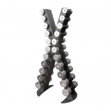 Стійка з набором гантелей хром-пластик (0,5 - 10 кг) InterAtletika X-Line 605x400x1157 мм, код: XR410 Стійка з набором гантелей хром-пластик (0,5 - 10 кг) InterAtletika X-Line 605x400x1157 мм, код: XR410