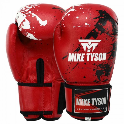 Боксерські рукавички Mike Tyson PVC 10 унції, червоний, код: VL-8448_10R