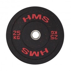 Диск олімпійський HMS HTBR25 25 кг, чорно-червоний, код: 5907695520774-IN