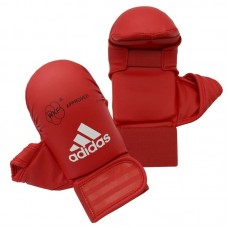 Рукавички із захистом великого пальця для карате Adidas з ліцензією WKF, розмір XS, червоний, код: 15572-999