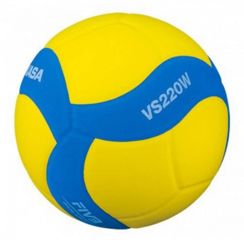 М"яч волейбольний Mikasa VS220W №5, жовтий-синій, код: 4907225881208