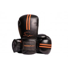 Боксерські рукавиці PowerPlay чорно-помаранчевий,, 14 унцій, код: PP_3016_14oz_Black/Orange