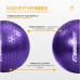 Фітбол EasyFit Hybrid 750 мм, напівмасажний, фіолетовий, код: EF-3012-V-EF