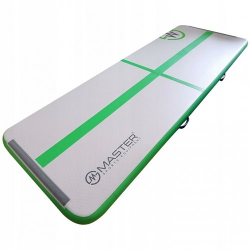 Надувний гімнастичний мат Master 3000x1000х100 мм, зелено-білий, код: 8592833008039-IN Надувний гімнастичний мат Master 3000x1000х100 мм, зелено-білий, код: 8592833008039-IN