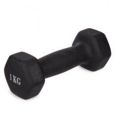 Гантель для фітнесу з неопреновим покриттям Generation Fitness FF51D4A-1kg, 1х1 кг, чорний, код: 10177-AX Гантель для фітнесу з неопреновим покриттям Generation Fitness FF51D4A-1kg, 1х1 кг, чорний, код: 10177-AX