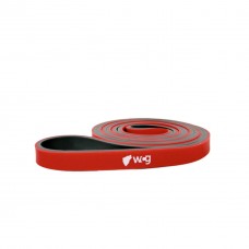 Резинка-еспандер WCG Two Colors 6-18 кг для тренувань та фітнесу Level 1 (13 мм), червоний-чорний, код: W-4085R-IF
