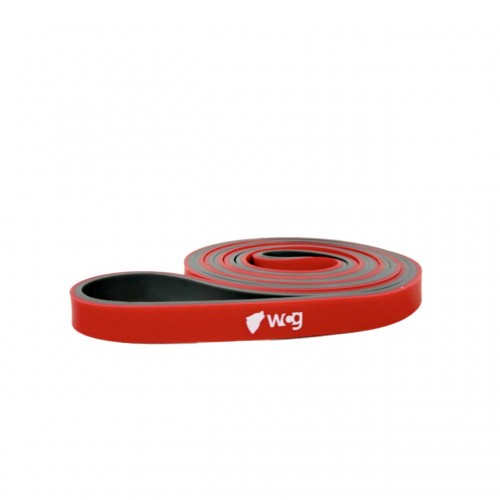 Резинка-еспандер WCG Two Colors 6-18 кг для тренувань та фітнесу Level 1 (13 мм), червоний-чорний, код: W-4085R-IF