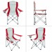 Стілець KingCamp Arms Chairin Steel 830x530x960 мм, сірий-червоний, код: KC3818 grey/red