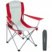 Стілець KingCamp Arms Chairin Steel 830x530x960 мм, сірий-червоний, код: KC3818 grey/red