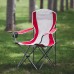 Стілець KingCamp Arms Chairin Steel 830x530x960 мм, сірий-червоний, код: KC3818 grey/red