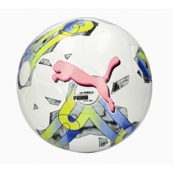 М'яч футбольний Puma Orbita 5 HYB Lite 290, №5, білий-рожевий, код: 4065449743228