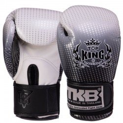 Рукавички боксерські Top King Ultimate шкіряні L, срібний, код: TKBGKC-01_L_GR-S52