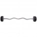 Штанга фиксированная изогнутая обрезиненная Zelart Rubber Coated Barbell 20 кг, код: TA-2687-20-S52