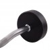 Штанга фиксированная изогнутая обрезиненная Zelart Rubber Coated Barbell 20 кг, код: TA-2687-20-S52