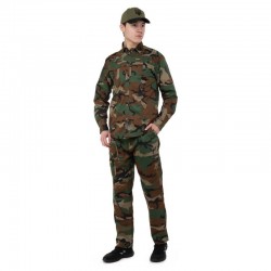 Костюм тактичний (сорочка та штани) Tactical Military Rangers розмір XXL, камуфляж Woodland, код: ZK-SU1127_XXLKW