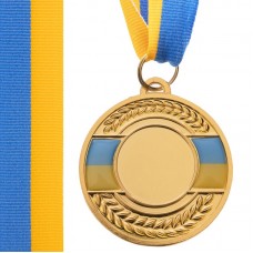 Заготівля медалі спортивної PlayGame Ukraine золото, код: C-3242_G