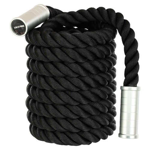 Канат для кросфіту LiveUp 12м, чорний, код: LP8173-12