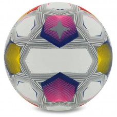 М"яч футбольний PlayGame №5, білий-синій-жовтий, код: FB-9825_Y