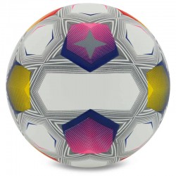М"яч футбольний PlayGame №5, білий-синій-жовтий, код: FB-9825_Y