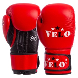 Рукавички боксерські професійні Velo 10 унцій, червоний, код: 2080_10R