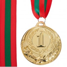 Медаль спортивна зі стрічкою PlayGame Zing золотий, код: C-4329-P_G