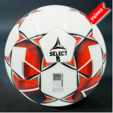М"яч футбольний B-GR Select FB Brillant Replica №5, 2х2 d/panels, білий-червоний, код: 5703543216307